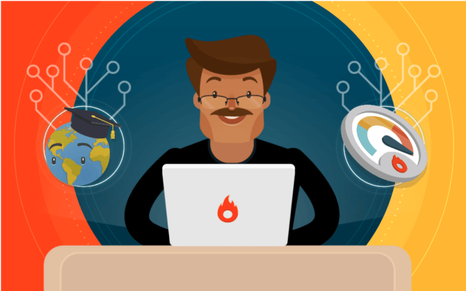 رسم يوضح دور المعلم في التعليم عن بعد باستخدام تكنولوجيا التعليم لزيادة الفعالية